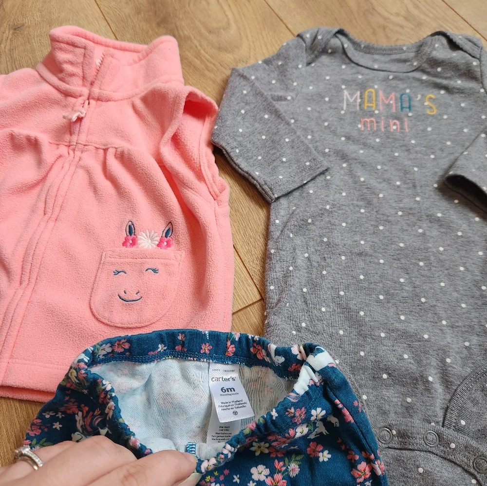 Carter's 6m Unicorn Fleece Vest Outfit